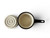 Vintage FLAME CHEF floral stoneware ceramic sauce pan pot proof 1970's JAPAN interior view
