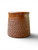 Vintage BENDIGO POTTERY brown Langley Ware sample pot miniature 1930's AUSTRALIA side view