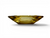 Vintage ANCHOR HOCKING amber yellow glass ashtray square MCM 1960's AMERICA side view