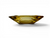 Vintage ANCHOR HOCKING amber yellow glass ashtray square MCM 1960's AMERICA side view