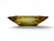 Vintage ANCHOR HOCKING amber yellow glass ashtray square MCM 1960's AMERICA side view
