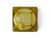 Vintage ANCHOR HOCKING amber yellow glass ashtray square MCM 1960's AMERICA bottom view