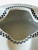 Vintage BUCHANAN'S late KING GEORGE VI black white ashtray GREEN 1950's ENGLAND close up view