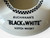 Vintage BUCHANAN'S late KING GEORGE VI black white ashtray GREEN 1950's ENGLAND close up view