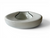 Vintage COLUMBIAN white black trim enamel porcelain bedpan 1930's AMERICA side view