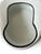 Vintage COLUMBIAN white black trim enamel porcelain bedpan 1930's AMERICA close up view
