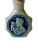 Vintage POSCHL-SCHMALZLER Landshut/Bay stoneware snuff bottle 1970's GERMANY close up view