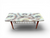 Vintage faux marble glass top coffee table mid-century modern 1950's ITALY main view front view