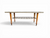 Vintage faux marble glass top coffee table mid-century modern 1950's ITALY side view