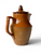 Antique BENDIGO POTTERY brown 1pt Langley Ware coffee pot jug 1920's AUSTRALIA side view
