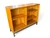 Vintage Danish teak display cabinet with adjustable shelves mid-century modern front side view
