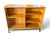 Vintage Danish teak display cabinet with adjustable shelves mid-century modern front view
