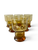 Vintage KAARU CROWN CORNING amber glasses Regis pedestal X6 1960's NEW ZEALAND main view