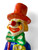 Vintage LOS GATOS paper mache circus clown figure shelf sitter 1970's MEXICO close up view