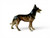 Vintage Alsatian German Shepherd dog porcelain figurine tongue 1940's JAPAN side view