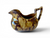 Antique BENDIGO POTTERY brown mottled Gipsy jug milk creamer 1920's AUSTRALIA front view