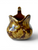 Antique BENDIGO POTTERY brown mottled Gipsy jug milk creamer 1920's AUSTRALIA side view
