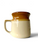 Vintage BENDIGO POTTERY SUNICRUST stoneware coffee mug cup 1980's AUSTRALIA back view