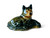 Vintage WADE Alsatian German Shepherd Whimsies dog figurine 1970's ENGLAND B main view