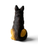 Vintage ARTEFICE German Shepherd dog figurine Esposito marble resin 1997 ITALY B back view