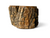 Vintage wooden tree log stump pen pencil holder bark rustic 1970's AUSTRALIA side view