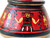 Vintage Peruvian terracotta lidded pot jar box trinket Andean 1970's PERU side view