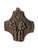 Vintage EGINO WEINERT bronze plaque cross confirmation religious 1960's GERMANY main view