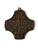 Vintage EGINO WEINERT bronze plaque cross confirmation religious 1960's GERMANY back view