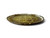Vintage Florentine wooden tray platter gold gilt round Florence 1950's ITALY side view