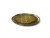 Vintage Florentine wooden tray platter gold gilt round Florence 1950's ITALY side view