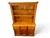 Vintage kitchen sideboard buffet hutch farmhouse solid pine two-piece 1980s front view