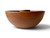 Vintage solid teak wood nut nutcracker chip dip bowl anvil 1960's THAILAND side view