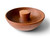 Vintage solid teak wood nut nutcracker chip dip bowl anvil 1960's THAILAND main view