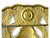 Vintage BM CO BREADNER scarab gold enamel brooch Egyptian winged 1970's CANADA close up view
