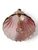 Vintage AVON glass bell pink iridescent Harlequin hand blown 1980's AMERICA bottom view