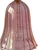 Vintage AVON glass bell pink iridescent Harlequin hand blown 1980's AMERICA close up view