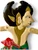 Vintage Sahadewa shadow puppet figurine Wayang articulated 2000's INDONESIA close up view
