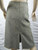 COUNTRY ROAD brown tweed wool split raw straight pencil midi skirt size 8 EUC back view