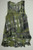 THE ARK CLOTHING CO army green geometric print semi-sheer tunic dress size S EUC back view