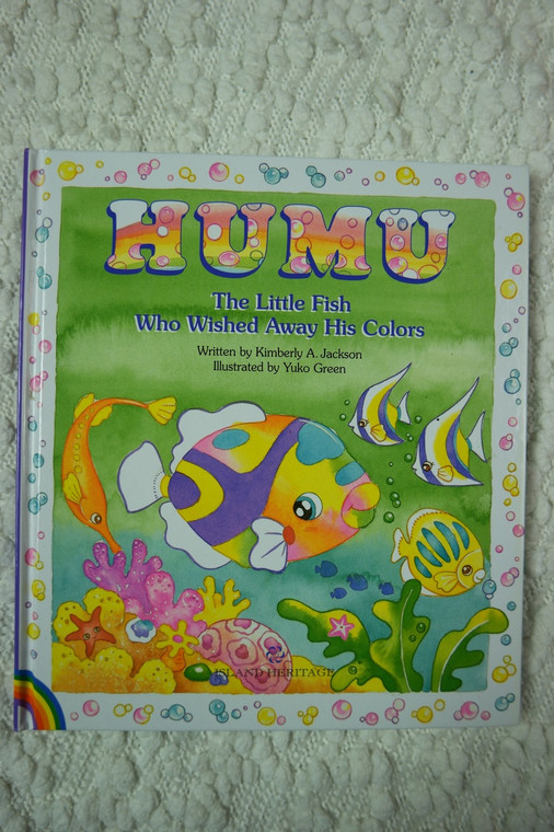 HUMU THE LITTLE FISH WHO WISHED by Kimberly A Jackson hardcover book 2011 VGUC front view