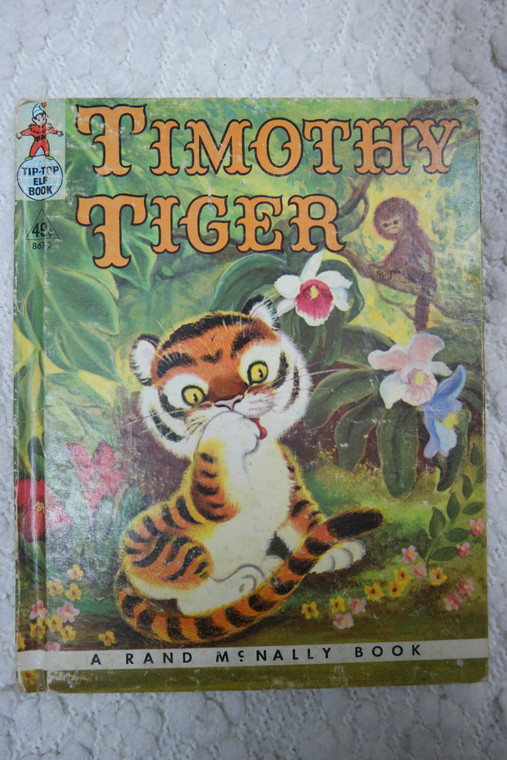 Timothy Tiger by Marjorie Barrows hardcover picture book 1959 GVC front view