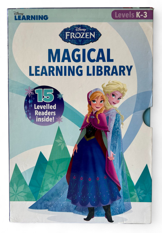 FROZEN MAGICAL LEARNING LIBRARY by Disney learning reader books X15 2016 VGUC front view