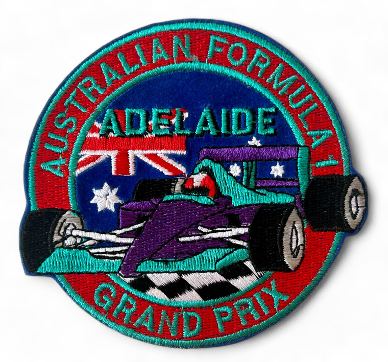 Vintage patch AUSTRALIAN FORMULA 1 Grand Prix Adelaide badge 1993 GVC front view