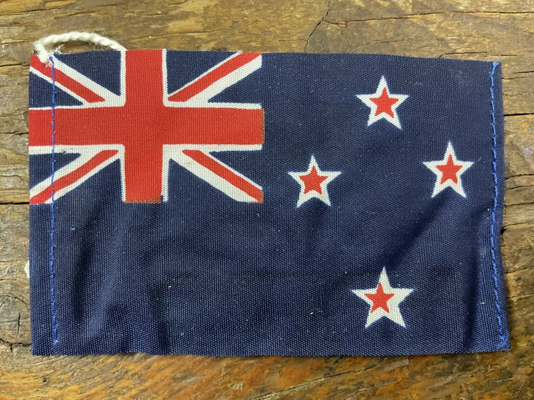 Vintage cloth mini NFF FLAGS NEW ZEALAND ensign merchant flag 1970's EVC main view