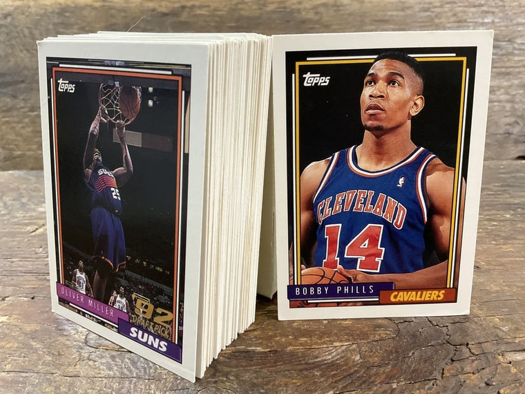 Vintage TOPPS NBA BASKETBALL Series 2 X57 cards bulk lot set 1992-93 VGVC main view