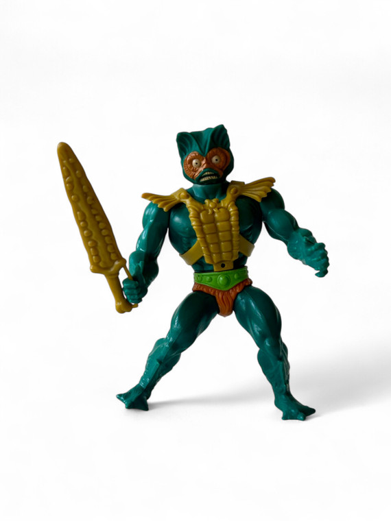 Vintage MOTU HE-MAN: MASTERS OF THE UNIVERSE Mer-Man action figure 1981 TAIWAN main view