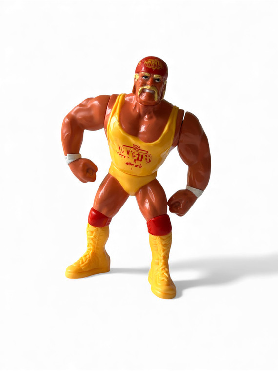 Vintage WWF HASBRO TITAN SPORTS Hulk Hogan Hulkaplex action figure 1991 CHINA main view