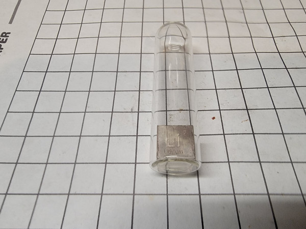 Lithium (Engraved 1cm cube)