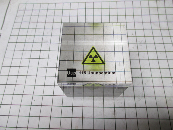 Ununpentium (Moscovium) Acrylic Cube