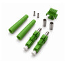 LC/APC Singlemode Duplex Epoxy Polish Connector Green 2mm Boot - 100  Pack